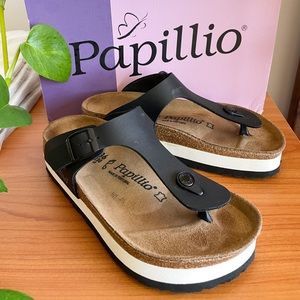 BIRKENSTOCK PAPILLIO GIZEH PLATFORM SANDALS
